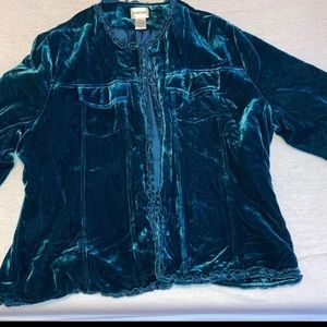 Velvet blazer jacket